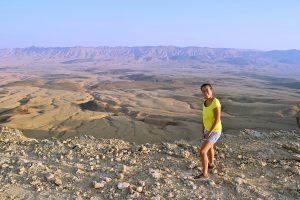 Surprise Crater view during Cistern Loop, amazing hike in Israel